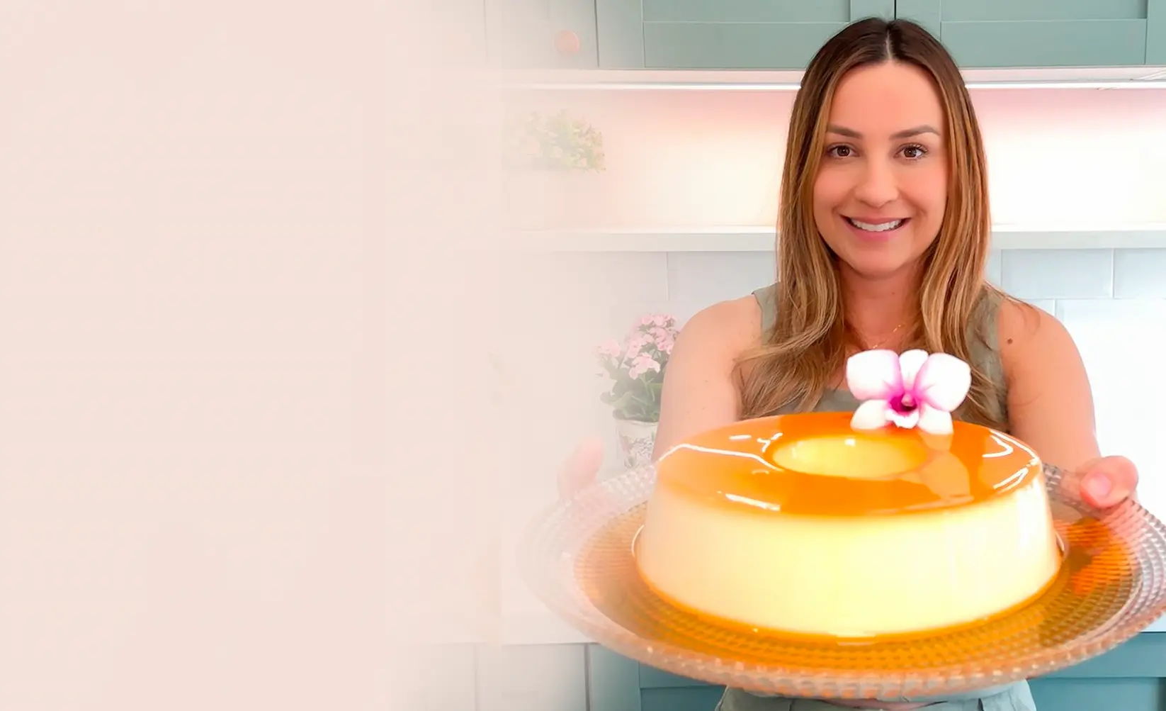 Priscila Marçal com Pudim Perfeito